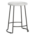 Weathered White Wood Counter Stool S80911