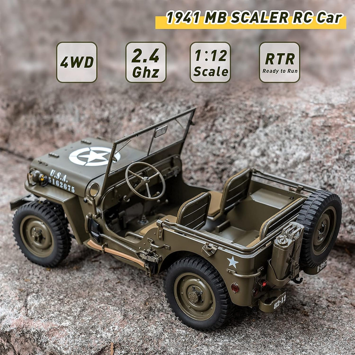 1/12 4x4 RC Rock Crawler with LED Lights B589516