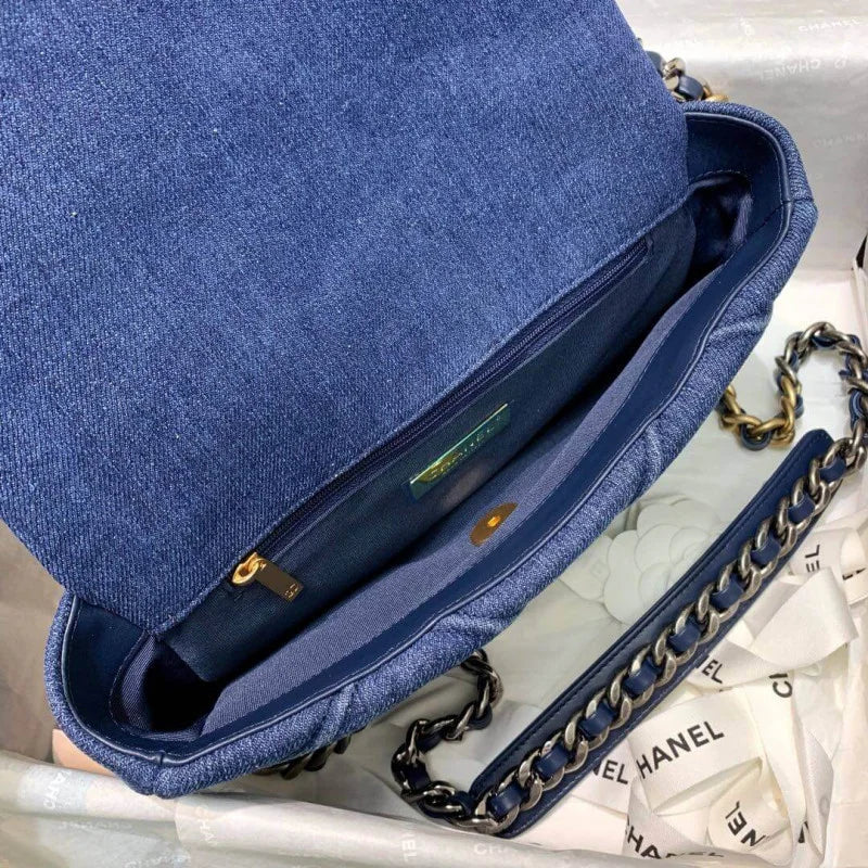 Denim Flap Bag L662