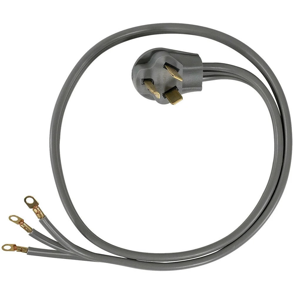 3 Prong Universal Electric Dryer Power Cord 4 foot 30 amp C724552