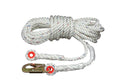 Polyester/Polypropylene Construction Lifeline Rope with Snaphook and Thimble Eye Connector, 5/8x22 Diameter D757337
