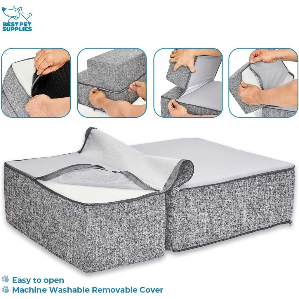 Foldable Pet Steps with CertiPUR-US Certified Foam A558