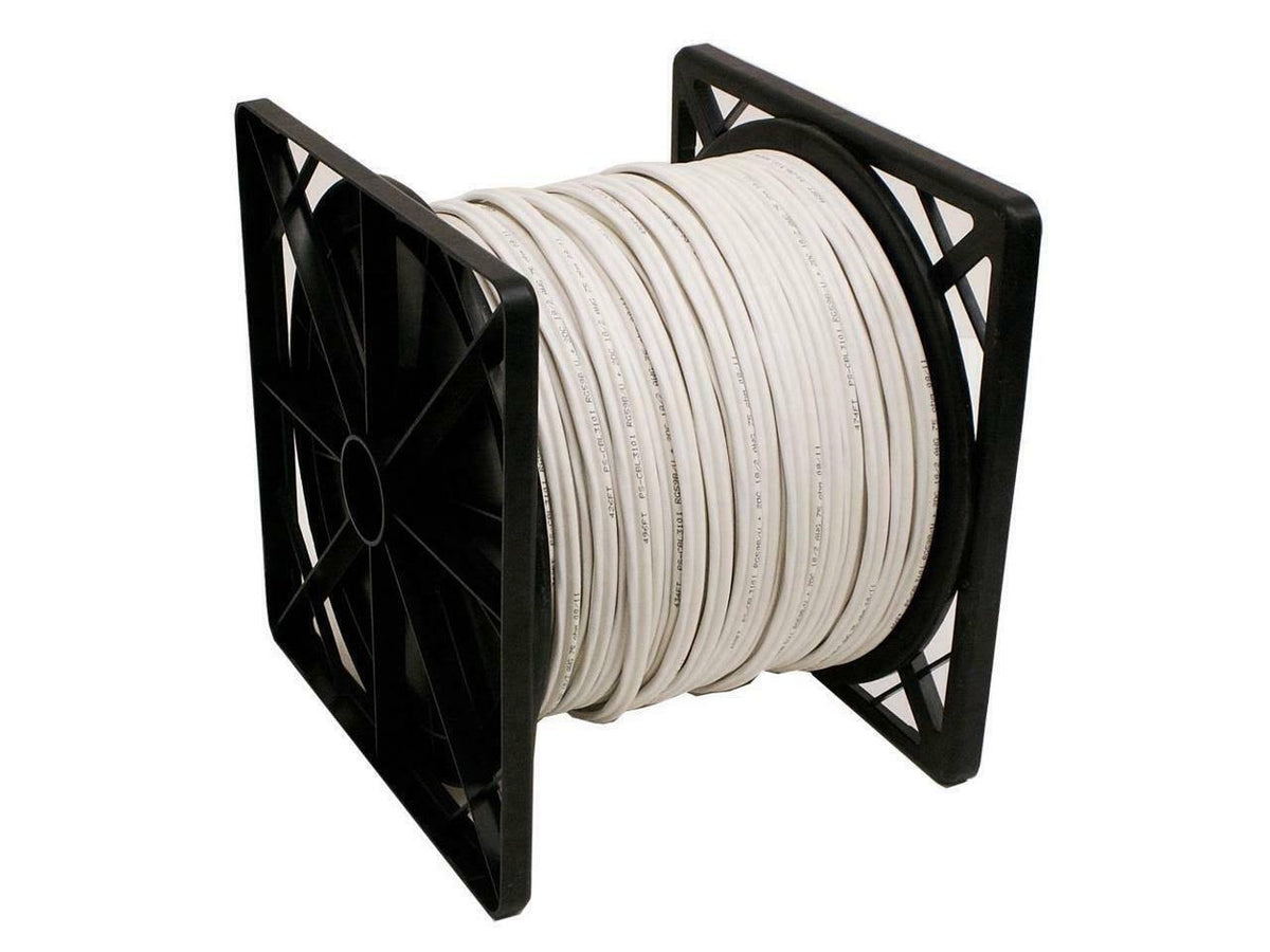 RG59 Siamese Cable with 18/2 Power and 24/2 Data 500-Feet White O8057