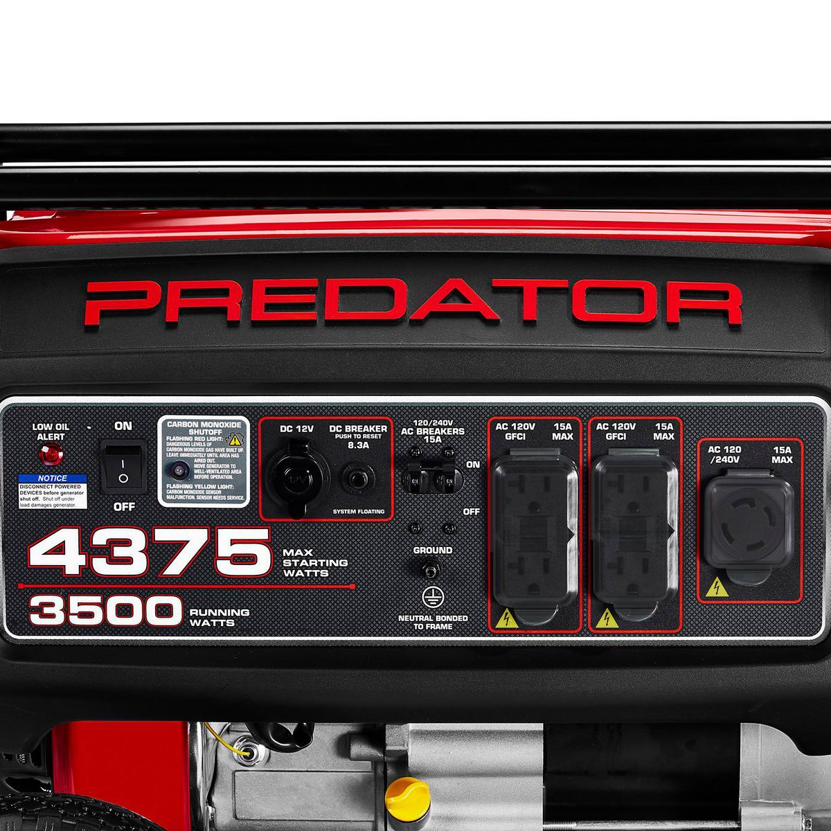 4375 Watt Gas-Powered Portable Generator O869