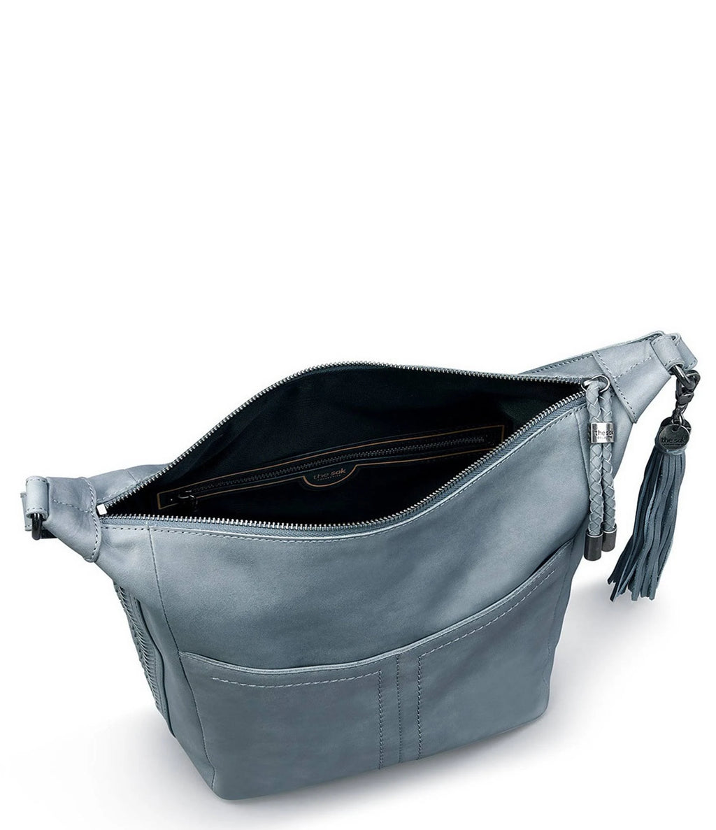 Cabernet Leather Bucket Bag Z445