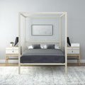 White Full Metal Canopy Bed M126686