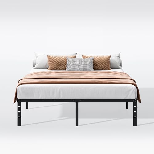 18 Inch Black Metal Platform Full Bed Frame R10139