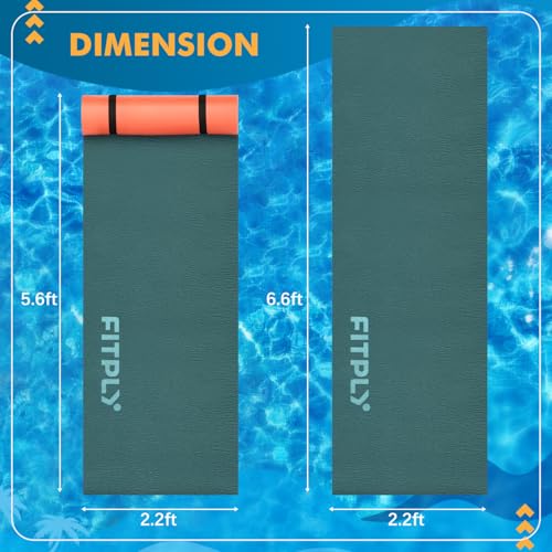 11.5 Ft Floating Mat, 3-Layer XPE Foam Pad D618285