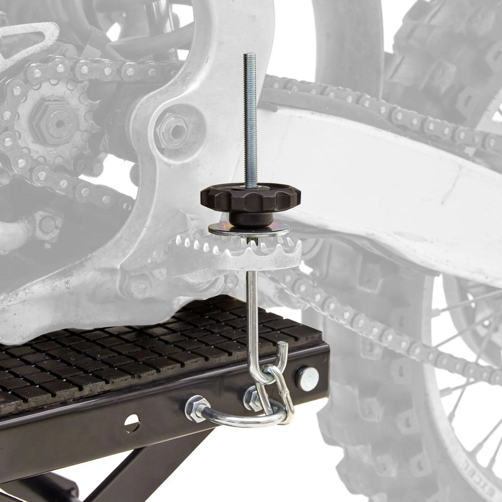 Hydraulic Motorcycle Scissor Lift with Casters Y4459