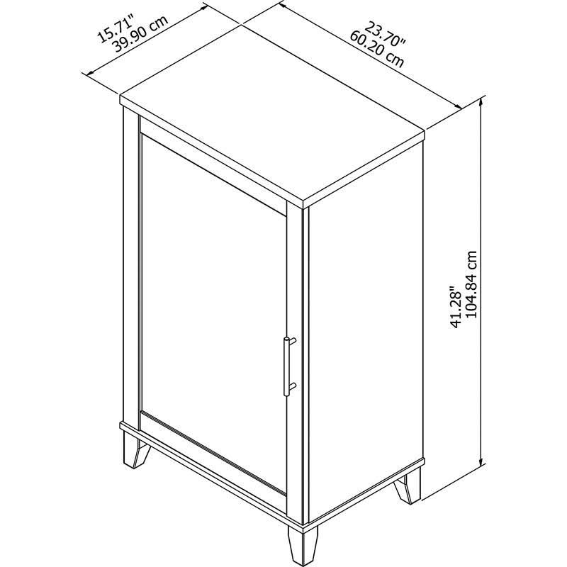 Storm Gray Media Accent Cabinet P73013