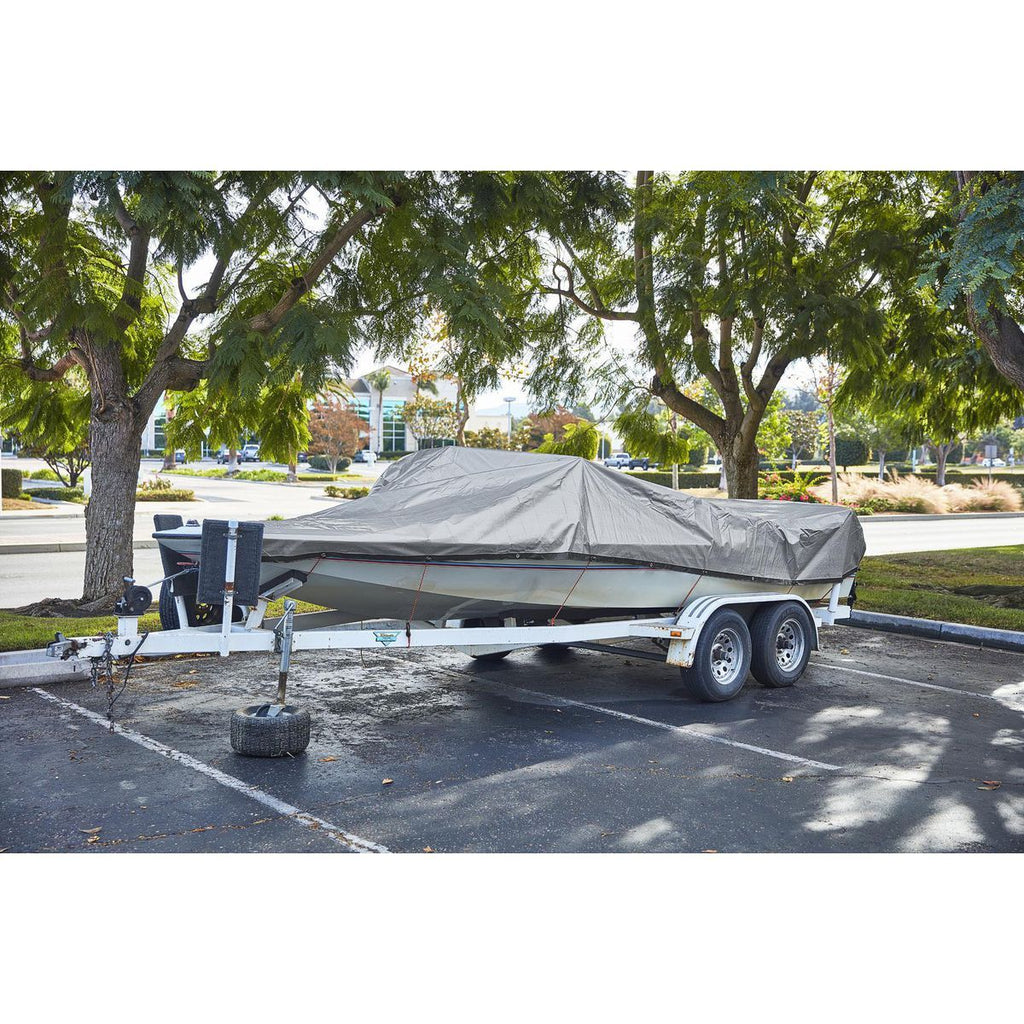 12 ft. x 20 ft. Silver and Black Weather-Resistant Tarp U18565