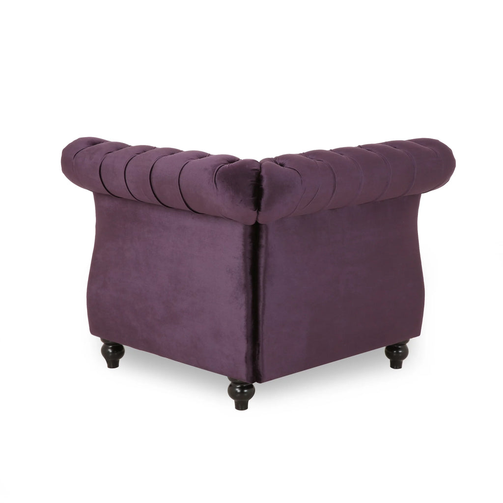 7 Seater Velvet Tufted Sectional H227
