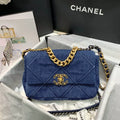 Denim Flap Bag L662