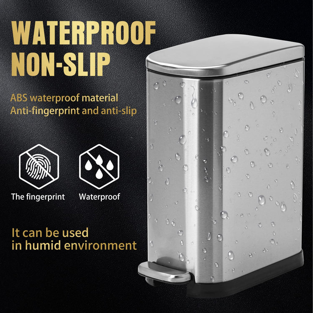 Stainless Steel Step Trash Can 10L P1458