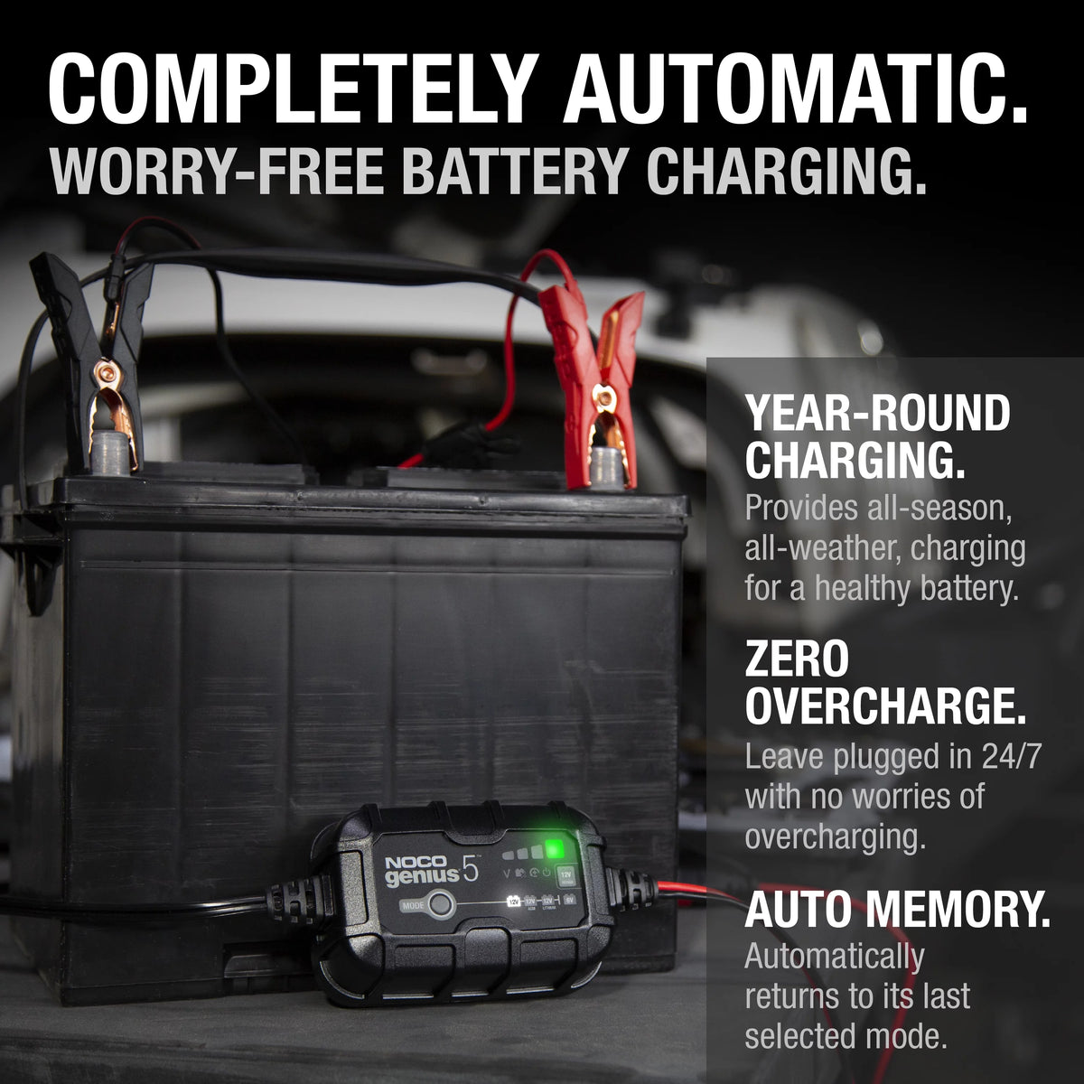 6V/12V 5A Smart Battery Charger and Maintainer K568051