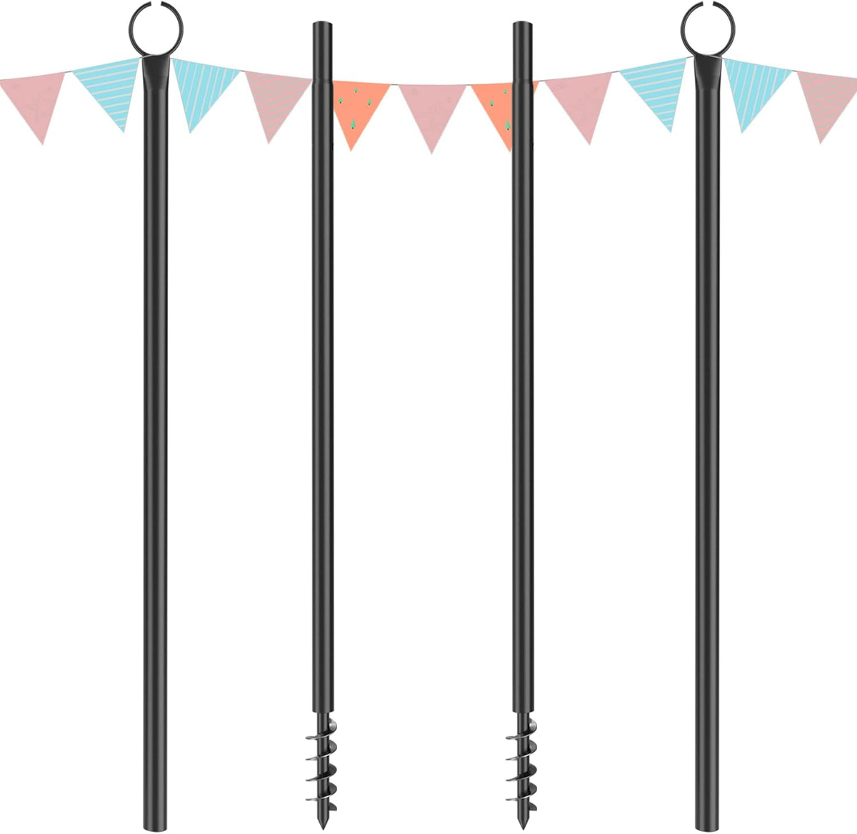String Light Poles with Hooks 2PCS S46776