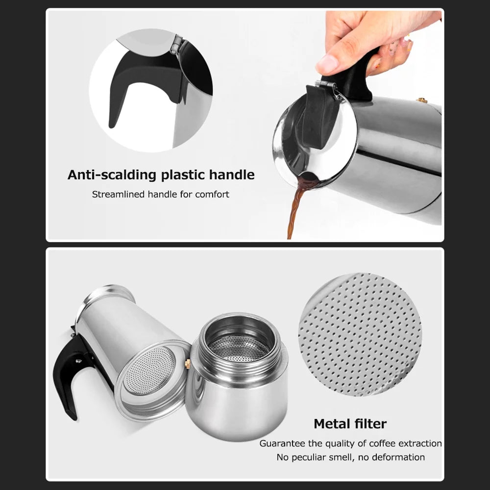 Stainless Steel Electric Coffee Maker W563