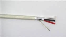 18/3 Speaker Cable, 3 Conductor, 18 AWG, Shielded, Plenum, 1000 Feet, White I735