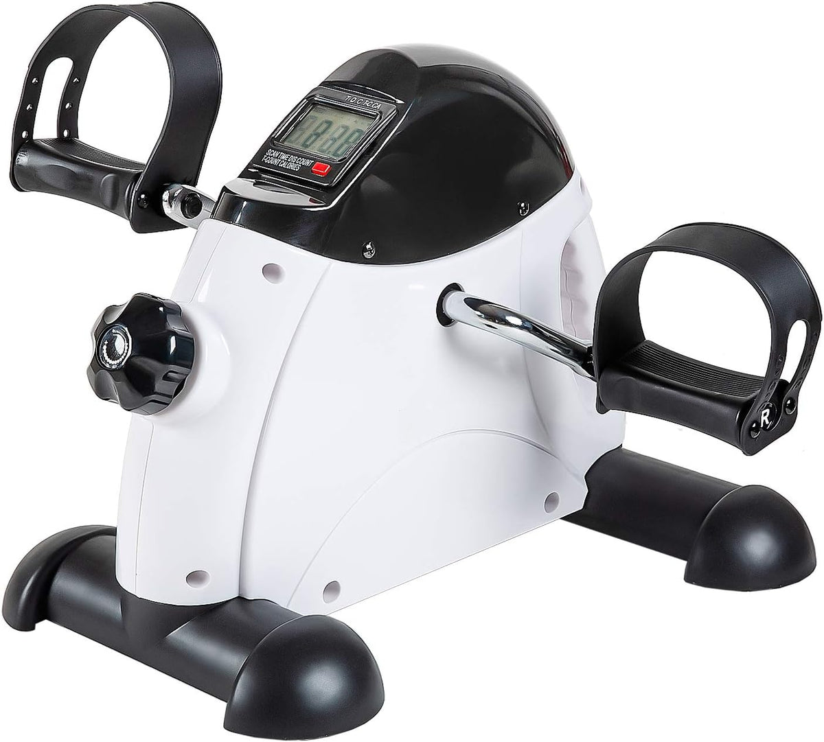 Under Desk Bike Pedal Exerciser, Mini Exercise Bike for Arm/Leg Exercise, Pedal Exerciser for Seniors with LCD Display, Pack of 2 V63937