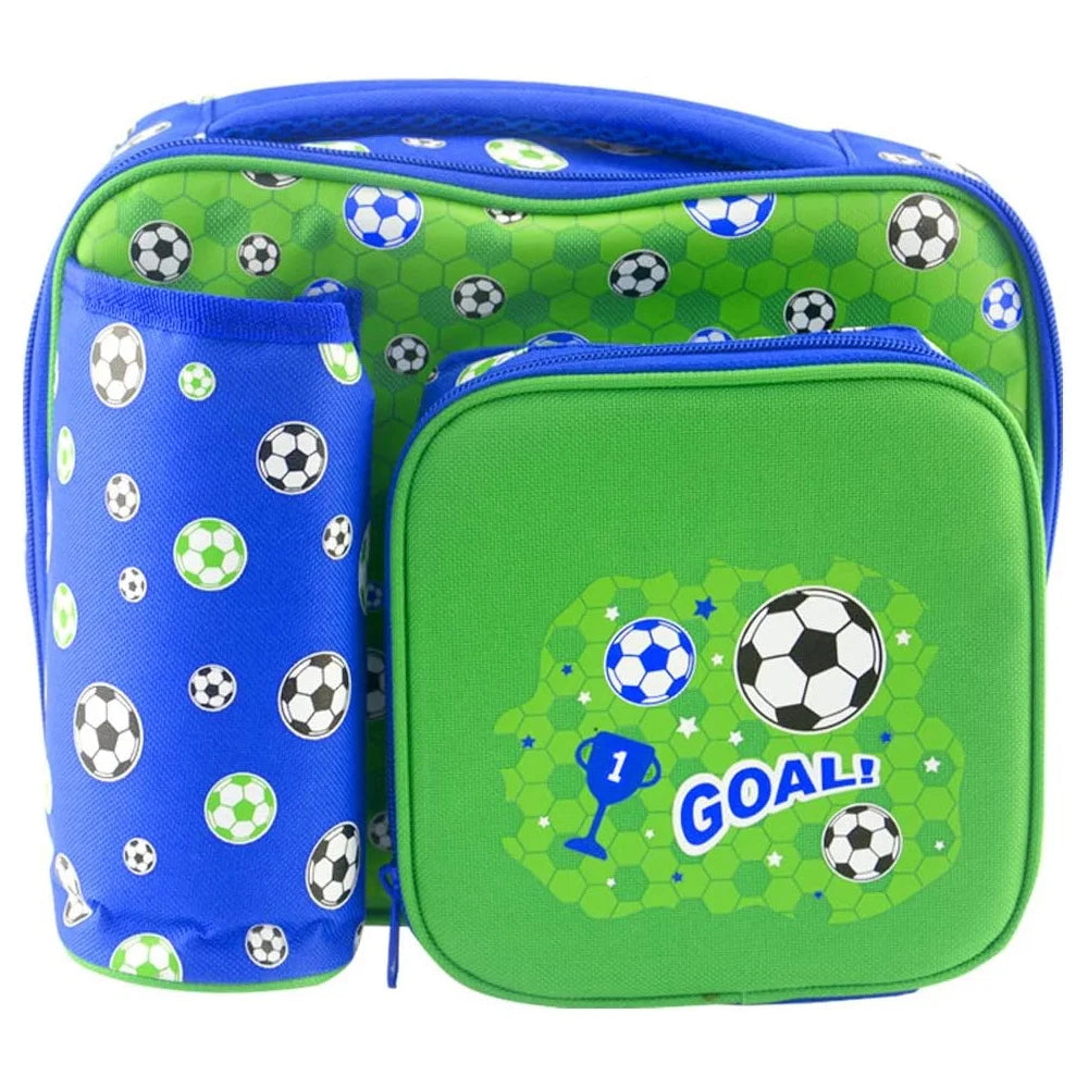 Insulated Lunch Bag with Bottle Holder, 3 Compartments, Waterproof S124