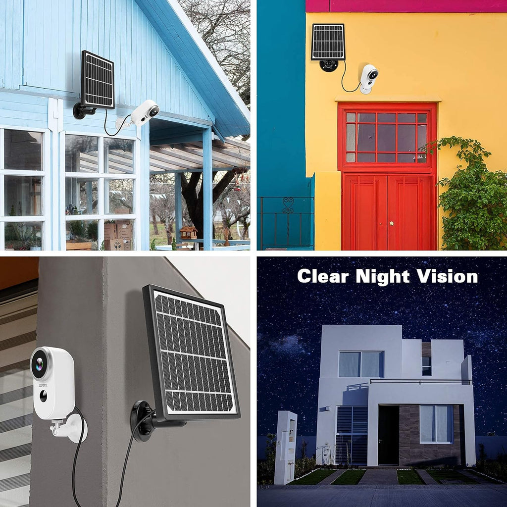 1080P Solar Powered Outdoor Security Camera System with Night Vision X339