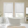 Faux Wood Cordless Shade in White A522684