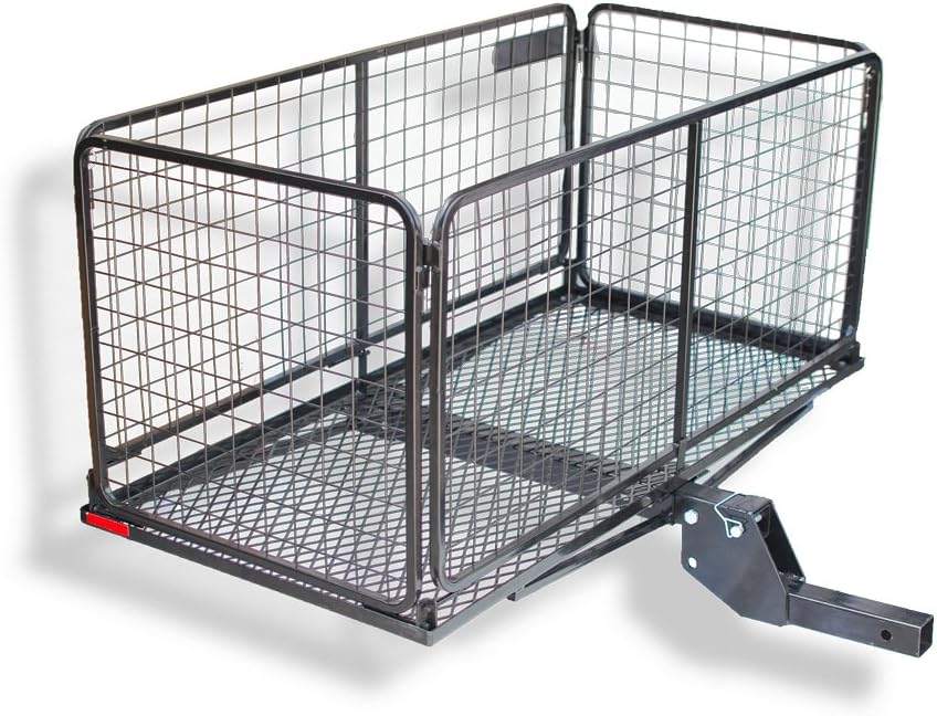 Side Folding Hitch Carrier with Lockable Lid M16120