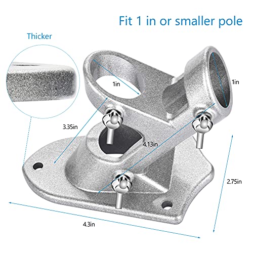 Heavy Duty Aluminum Flag Bracket with Stainless Steel Hardware W389