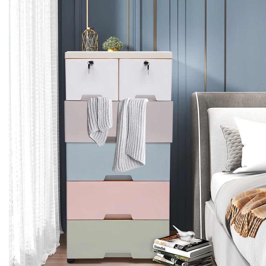 6 Drawer Storage Cabinet with Lock H257581