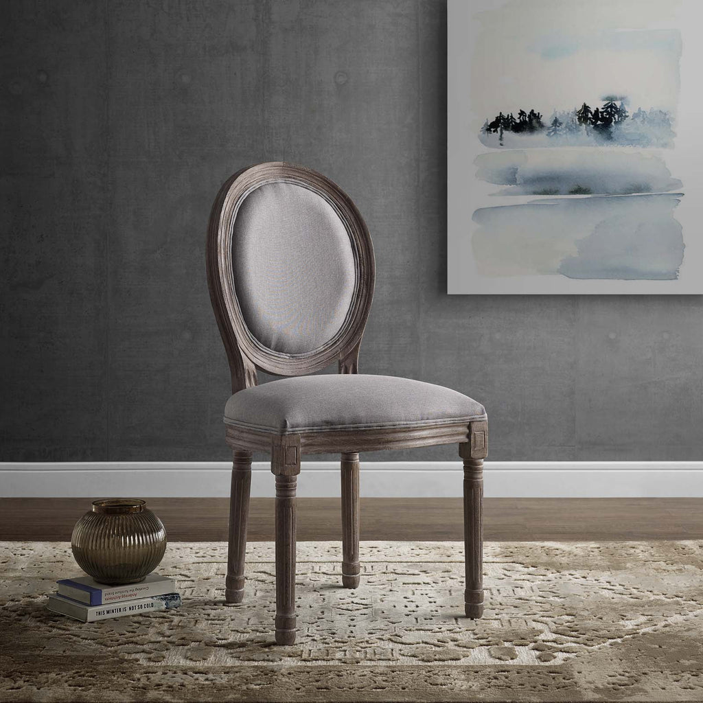 Light Grey Fabric Wood Side Chair G4059
