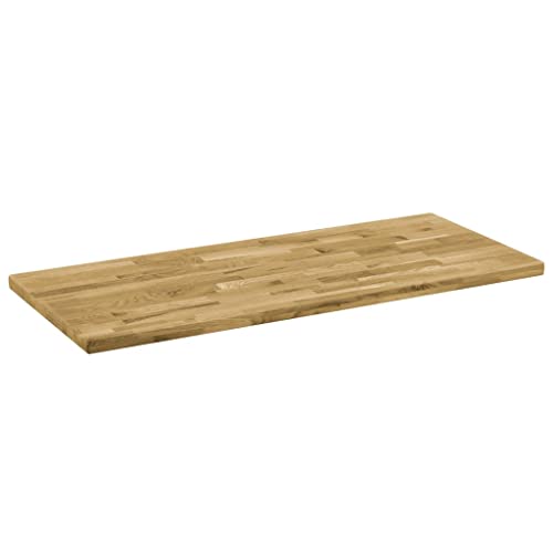 Solid Oak Wood Rectangular Table Top 55.1"x23.6" M3965