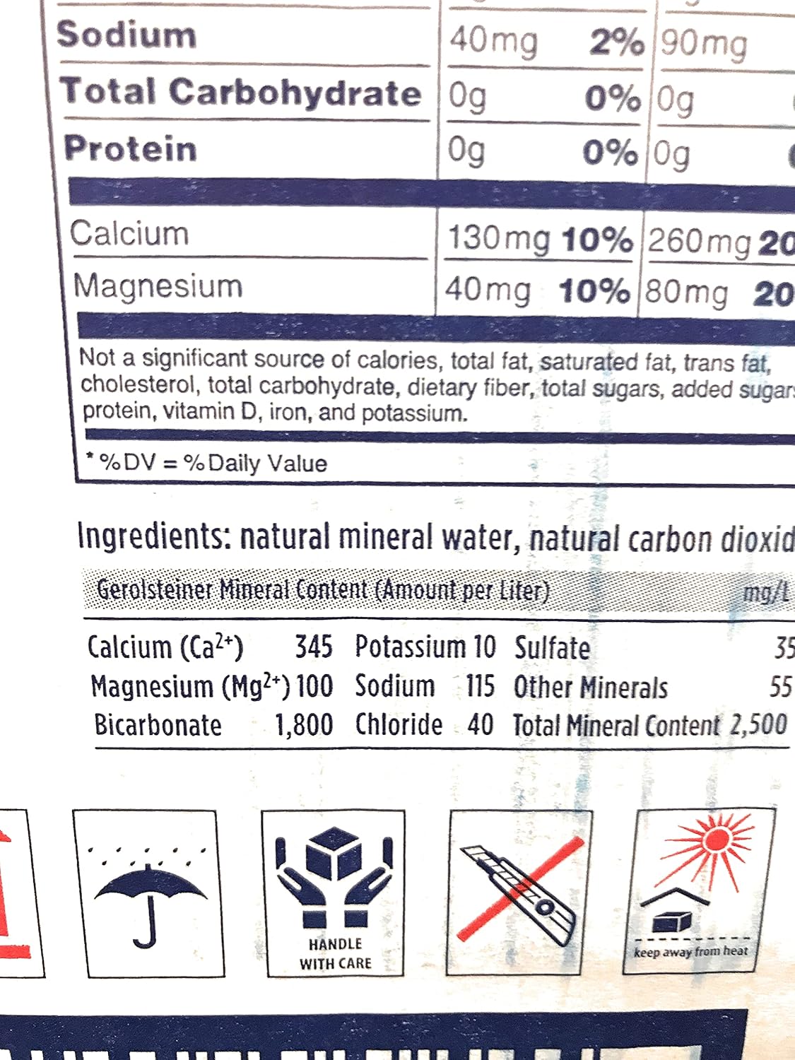Sparkling Mineral Water, 750 ML O866