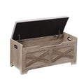 Storage Chest with Safety Hinge Wooden Shoe Bench F1032
