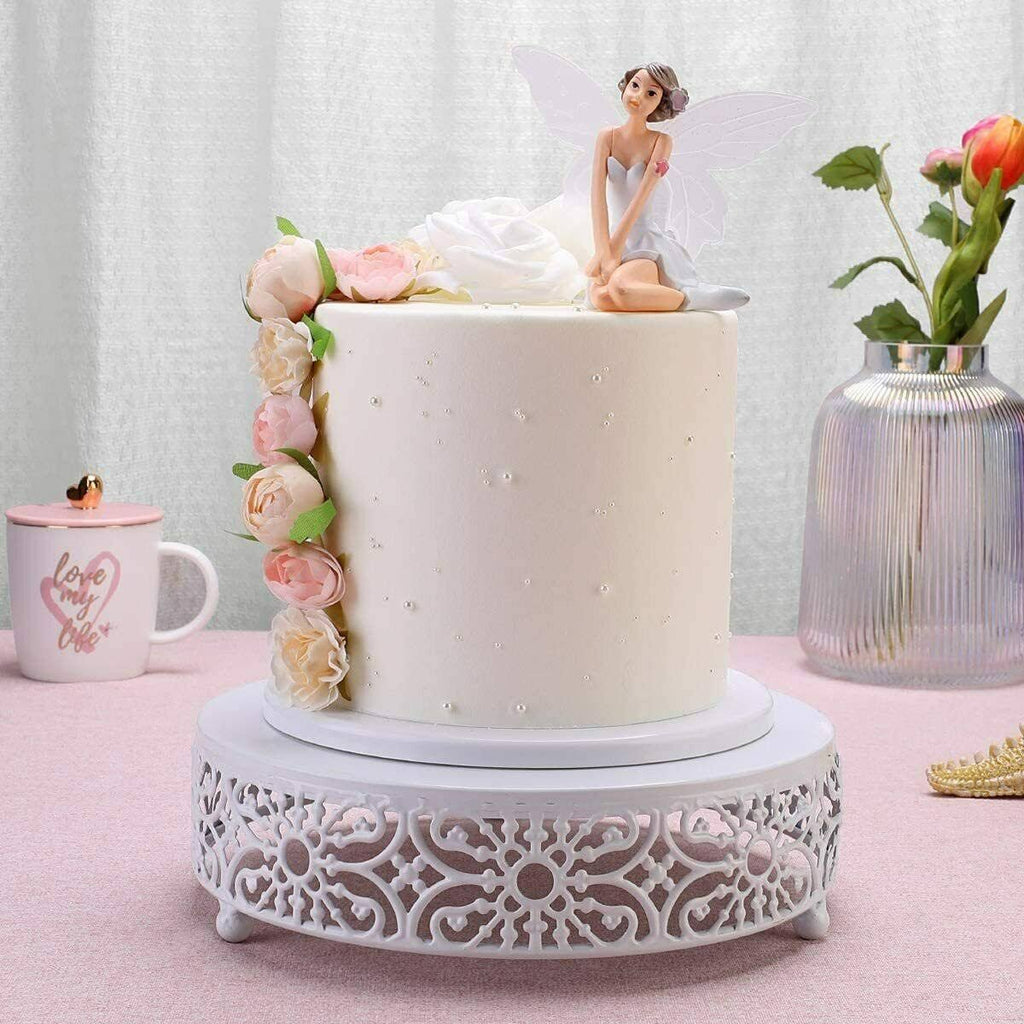 White Metal 3 Piece Cake Stand Set H837250