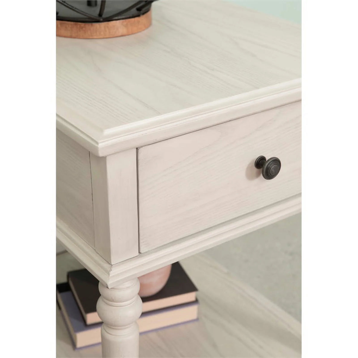 White Wood Side Accent Table Y446202
