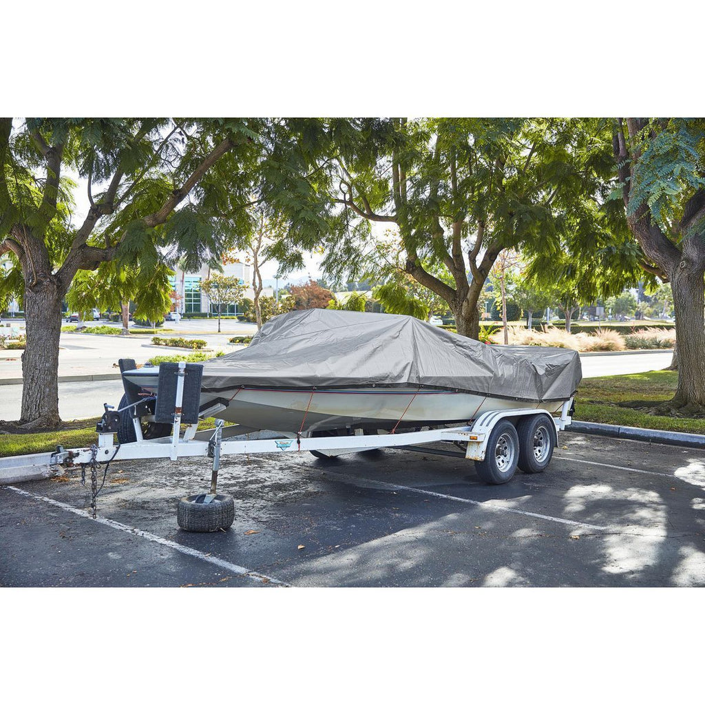 12 ft. x 20 ft. Silver and Black Weather-Resistant Tarp U18565