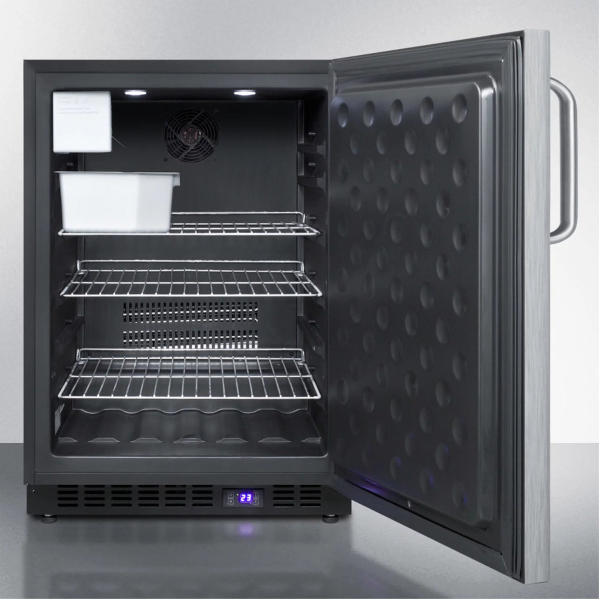 24-Inch 4.72 Cu. Ft. Compact Freezer with Ice Maker I110509
