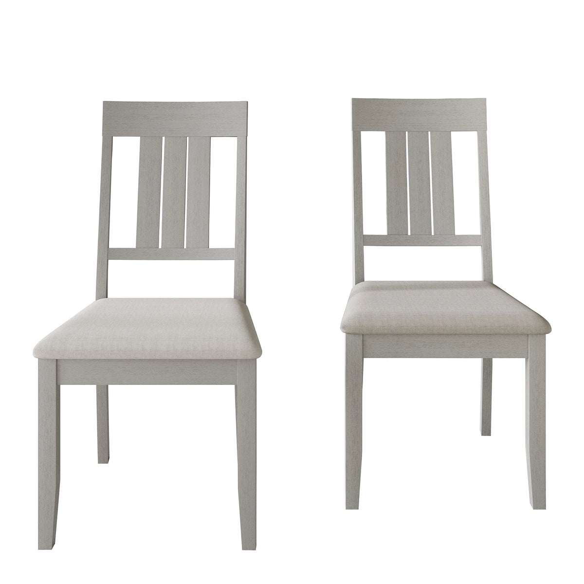 White Wooden Dining Chair Set of 2 V66779