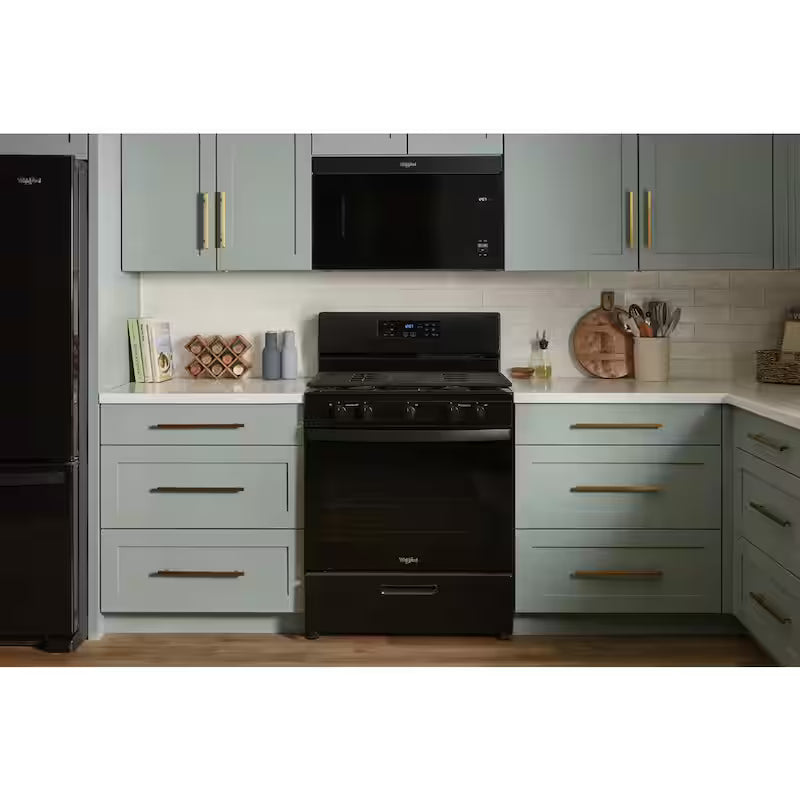 30 in. 1.1 cu. ft. Black Over-the-Range Microwave with Turntable E943