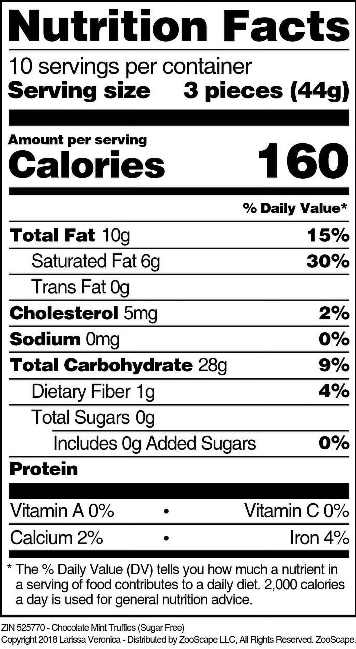 Sugar Free Chocolate Mint Truffles 16 oz N52763