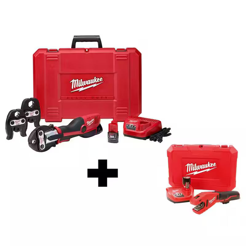 12-Volt Cordless Press Tool Kit with 3 Jaws O19540
