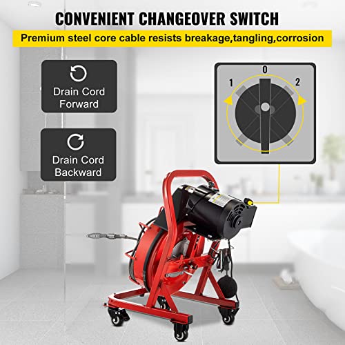 75' x 3/8" 250W Electric Drain Auger J362988