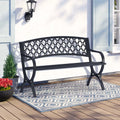 50" Iron 2 Seat Patio Bench G917353