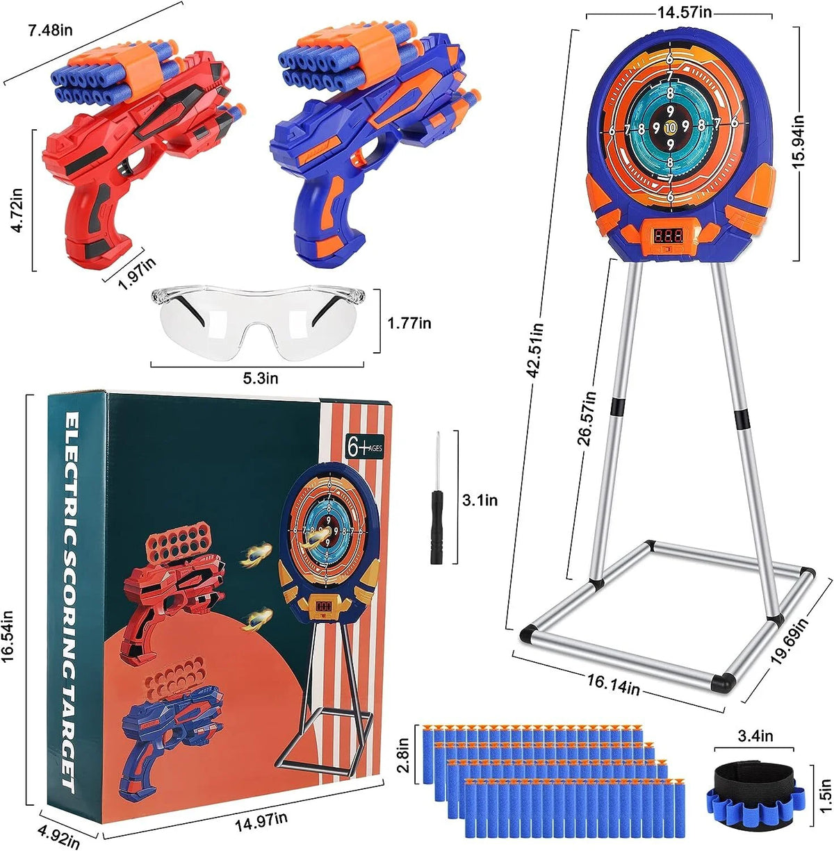 Electronic Gun Target with Automatic Reset I46744