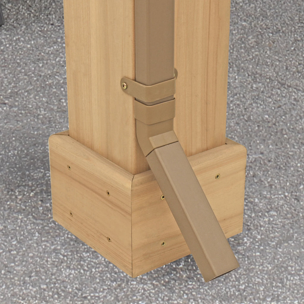 Beige Rain Gutter Kit for 10' x 12' Meridian Gazebo Z5259