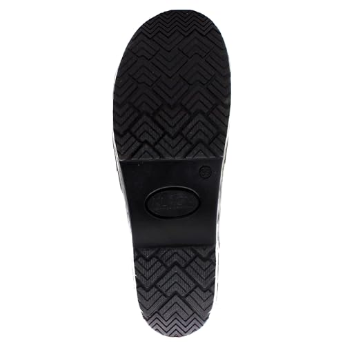 Printed Leather Clogs P5748