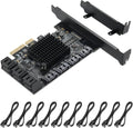 4X PCIE to SATA 3.0 6 Gbps Controller with 8 SATA Cables D4033
