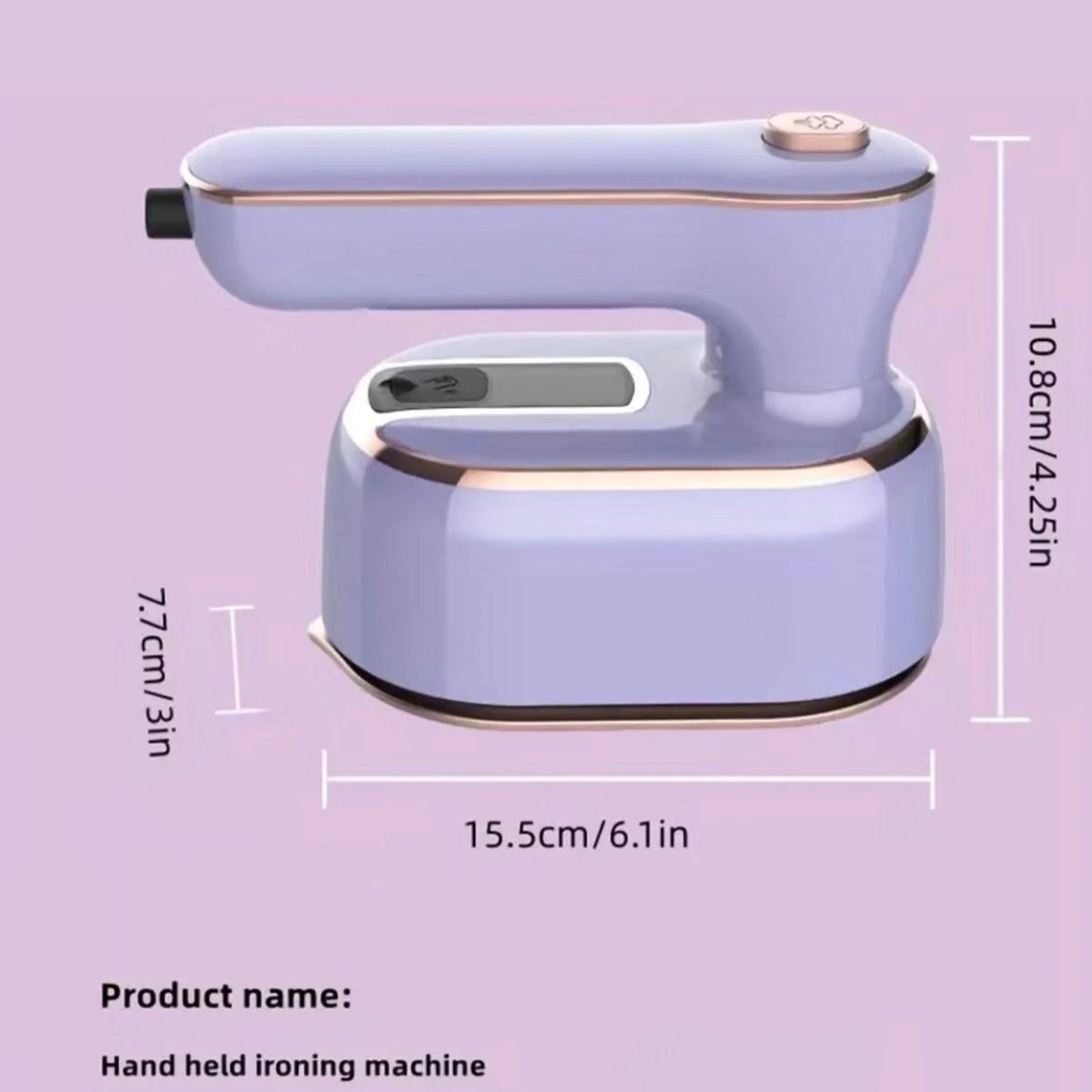Purple Mini Handheld Travel Steamer Iron for Clothes A2015