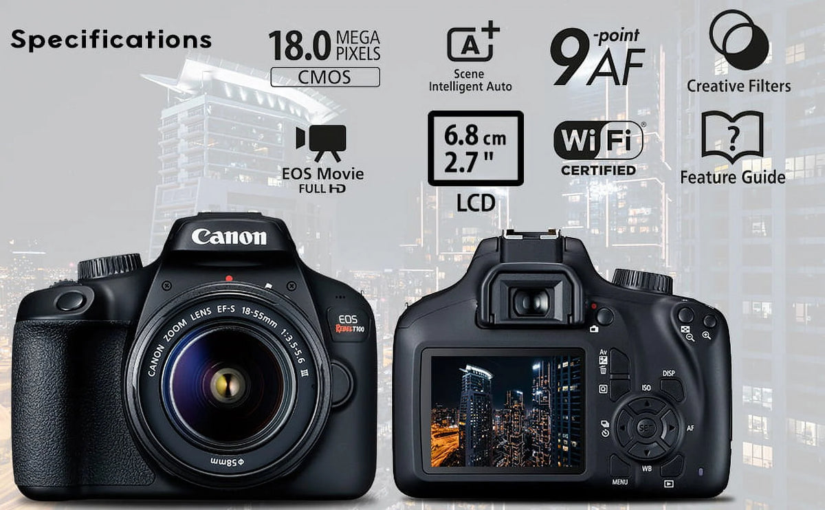 Canon EOS 4000D DSLR Camera with 18-55mm Lens O238