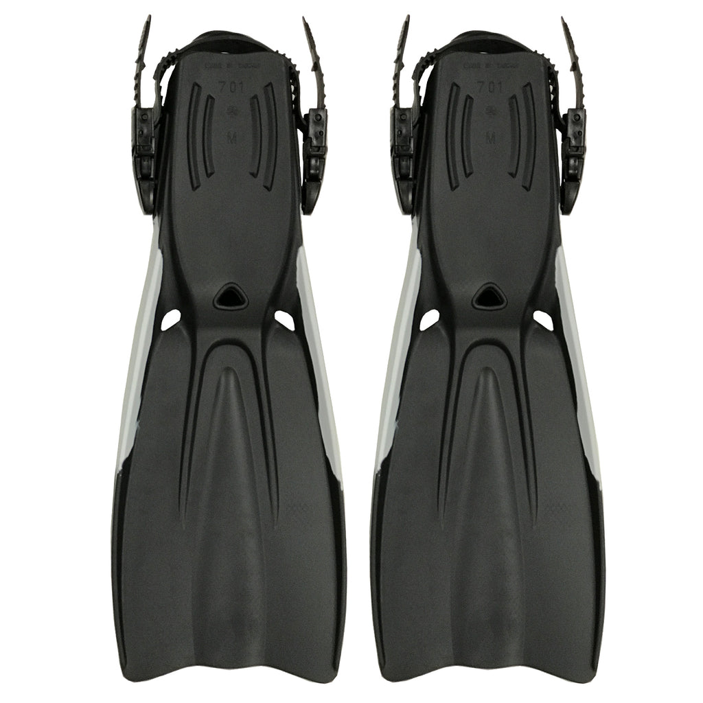 Black Rubber Dive Fins with Bag R286011